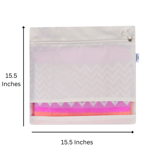 Breathable Cotton Saree Storage Bags (Set of 3)