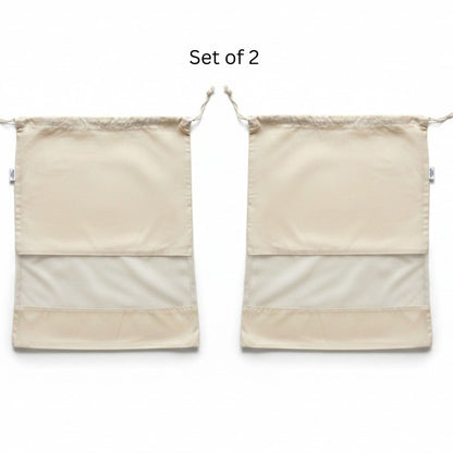 Luxury Handbag Protection Bag- Set of 2 bags ( Beige)- L
