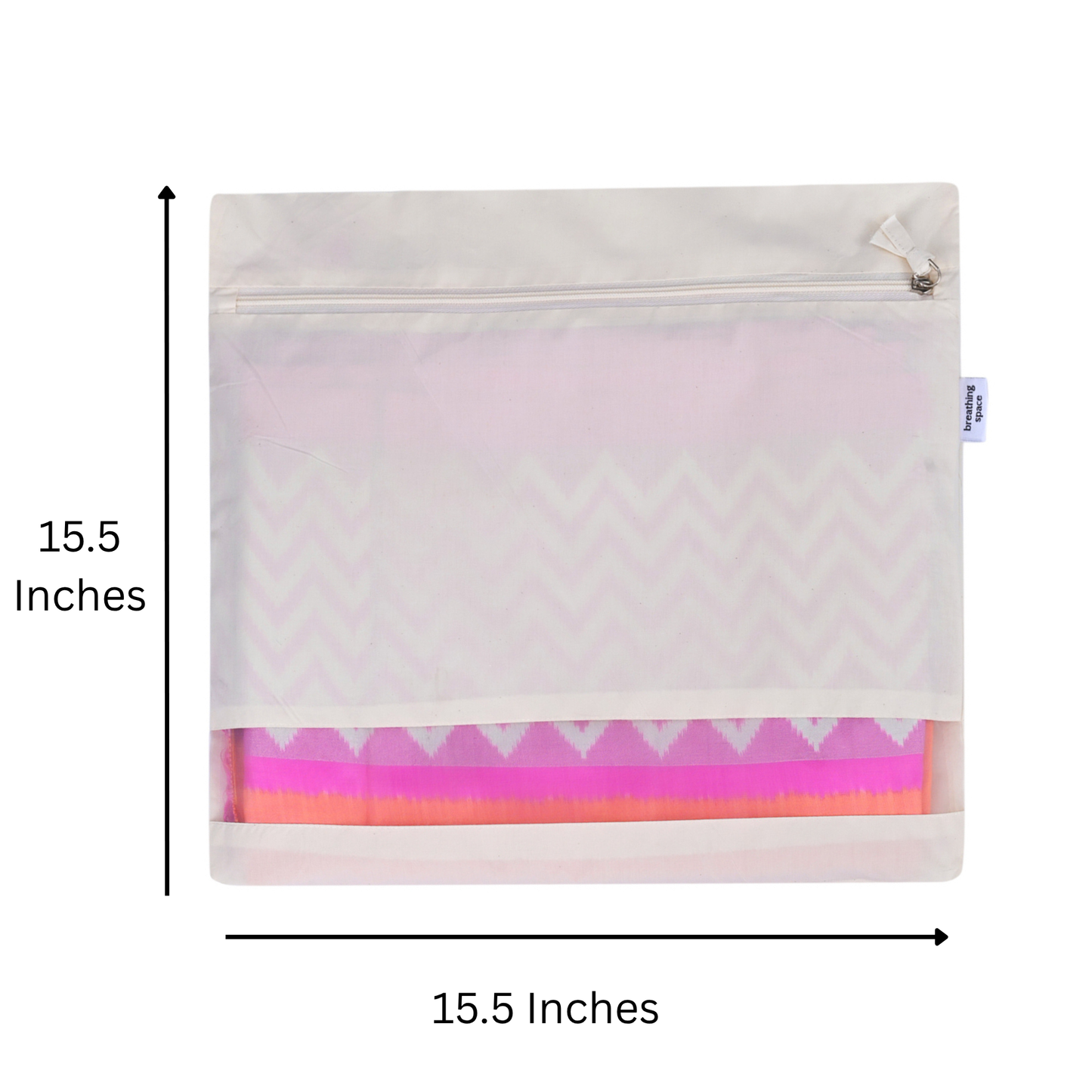Breathable Cotton Saree Storage Bags (Set of 3)