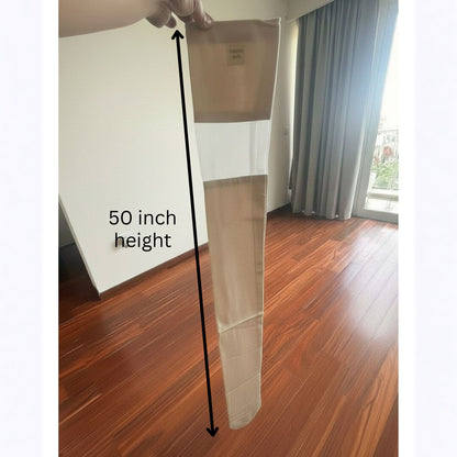 Breathing Space Saree Roller Stick Dust bags with see thru organza window ( only outer bag)- XL - 50 Inches ( Set of 3)