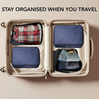 Breathing Space Cotton Canvas Packing Cubes - Set of 3