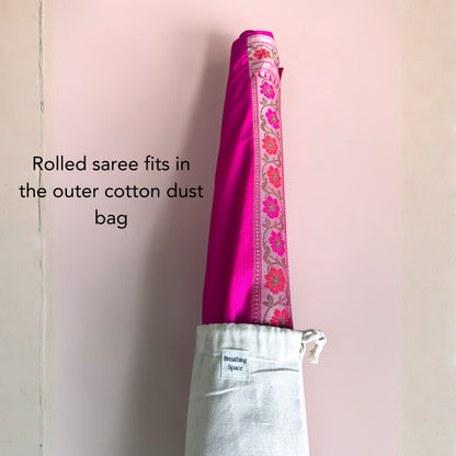Breathing Space Saree Rolling Stick Set with Organza window- (New updated - 48 inch height)