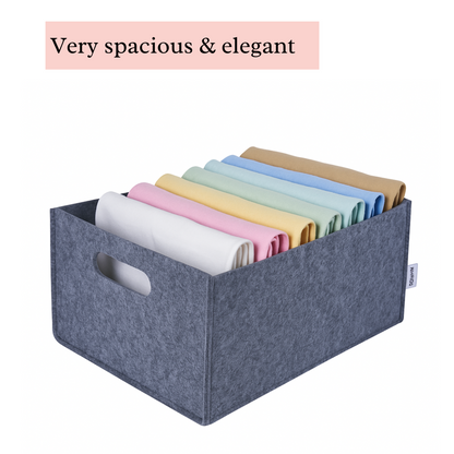 Eco-Friendly Felt Storage Basket