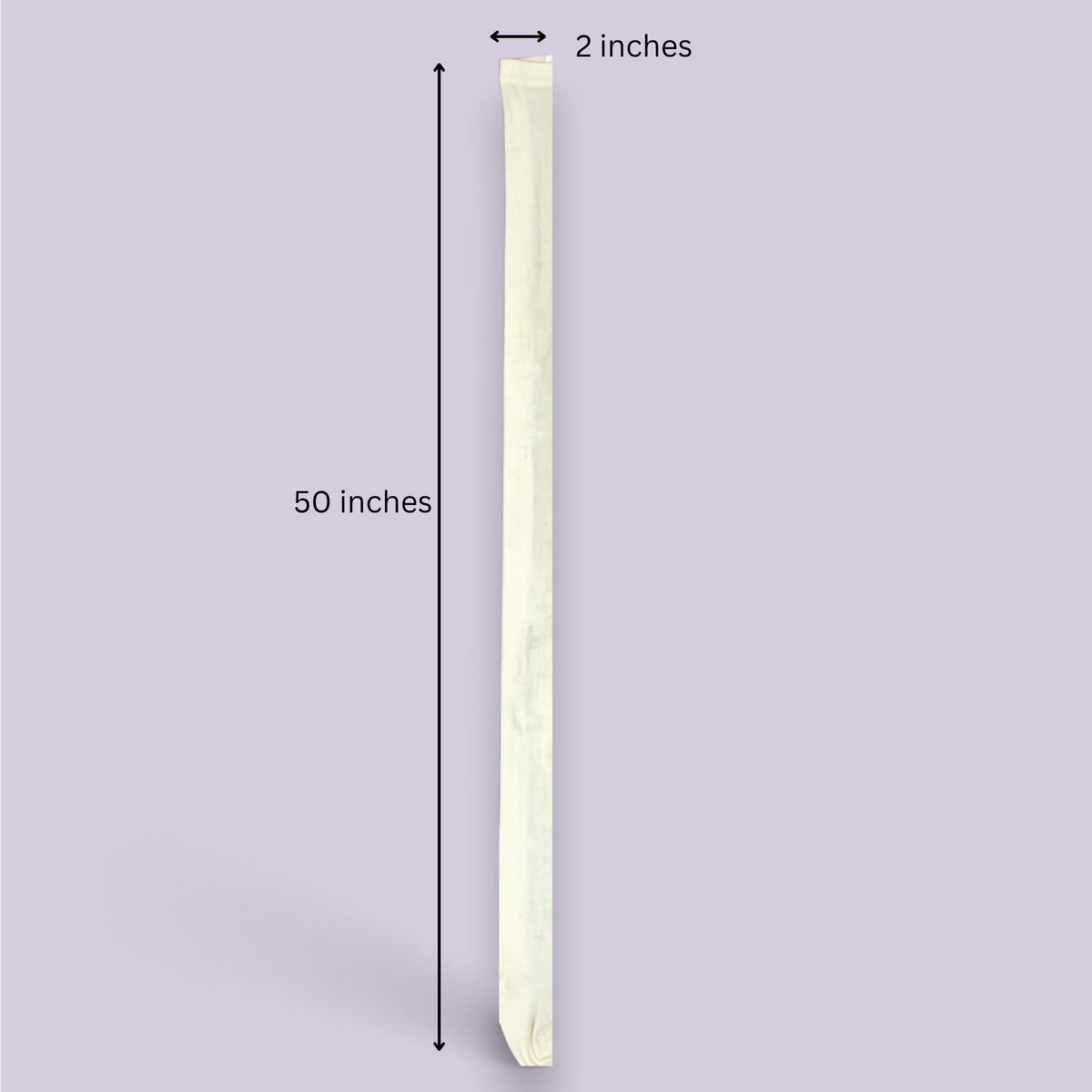 Breathing Space Muslin Stick Cover for Saree Rolling Stick – 50 Inch, Set of 3
