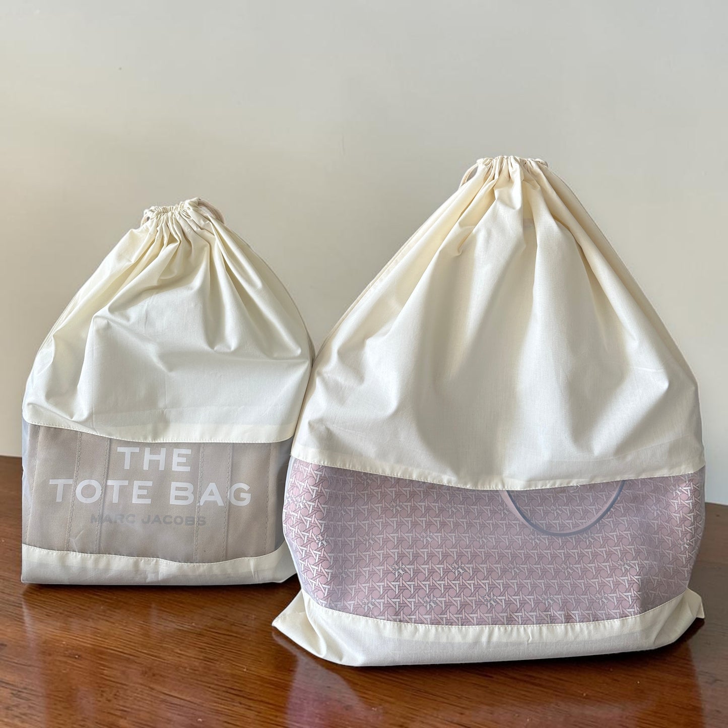 Luxury Handbag Protection Bag- Set of 2 bags ( Beige)- L